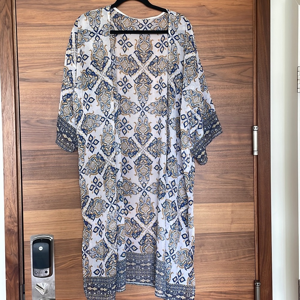 Aztec print cover up